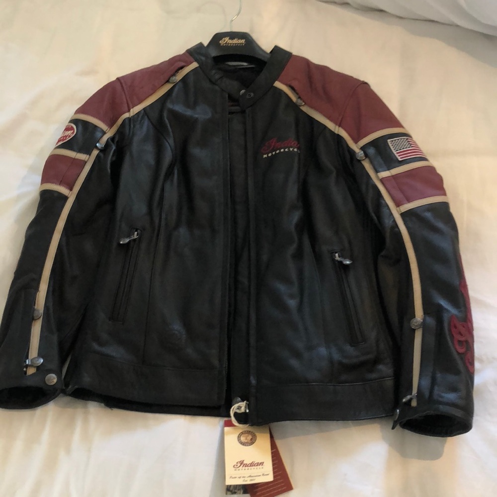Indian leather Moto jacket - L